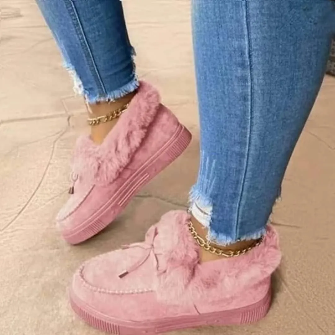 Women's Boots Round Head Thick Sole Orthopedic Arch-Support Wool Thick Warm Cotton Shoes, Orthopedic Shoes for Women