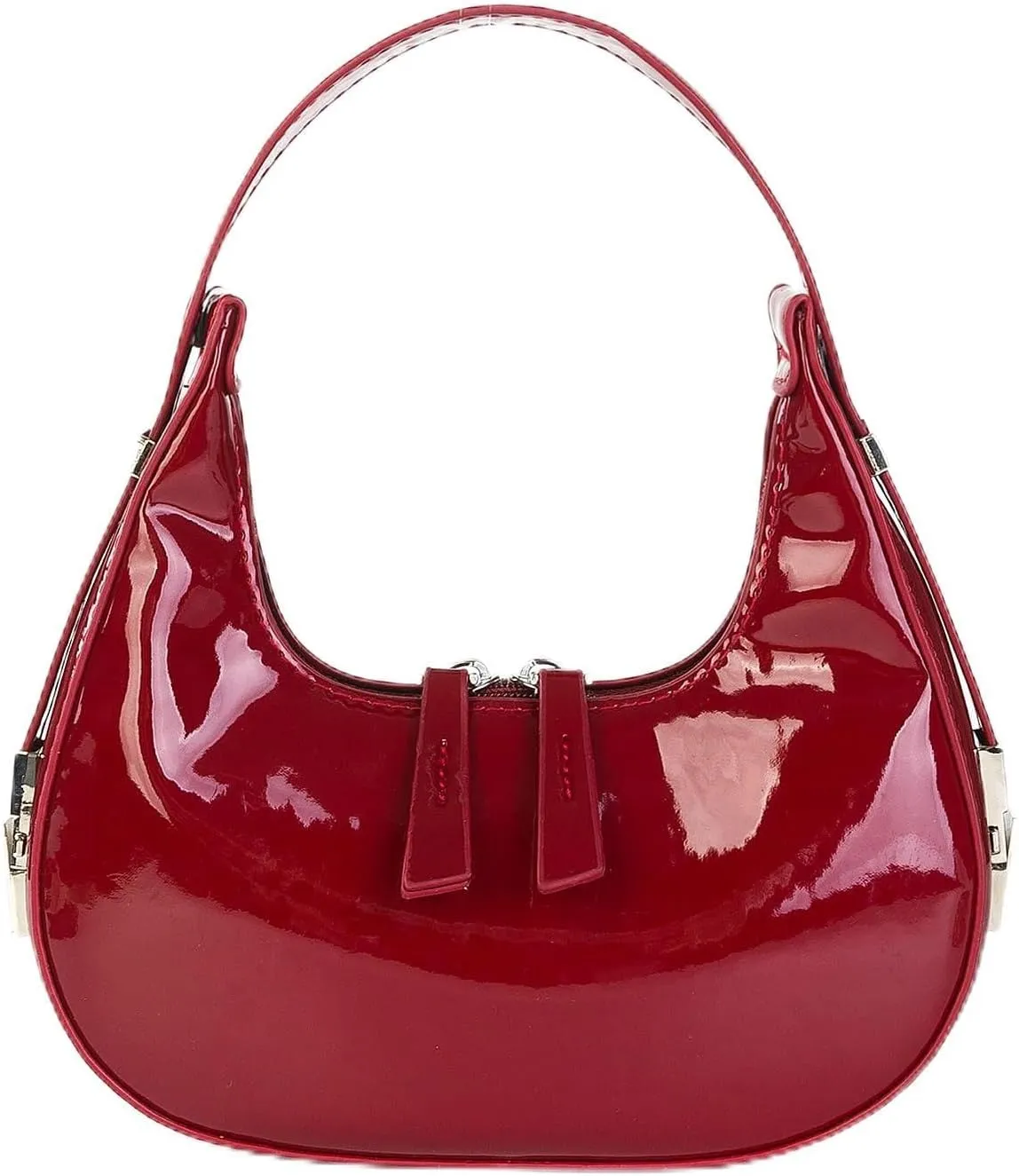 Women's Crescent Shoulder Bags - Small Red Purse Y2k Top Handle Hobo Shoulder Underarm Handbags Clutch bag