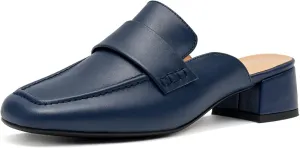Women's Fashion Leather Heels Mule