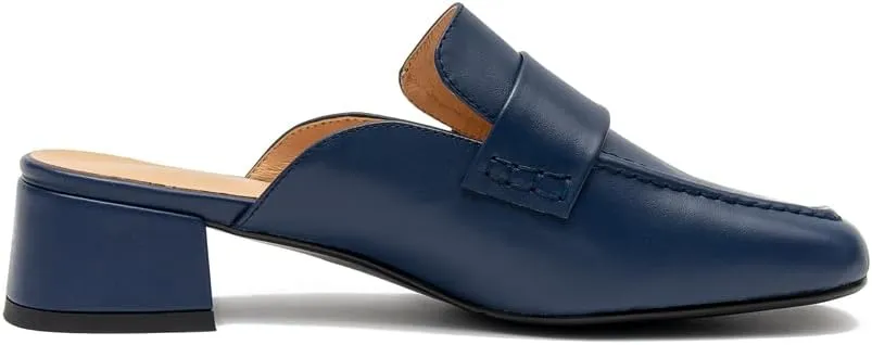 Women's Fashion Leather Heels Mule