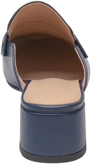 Women's Fashion Leather Heels Mule