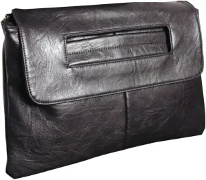Women's PU Leather Large Handbags Designer Flap Square Bag Elegant Purses