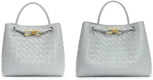 Women's quilted leather shoulder bag