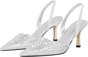 Women's Red Ankle Strap Sandals - Buckle Thin Heel Wedding Pumps
