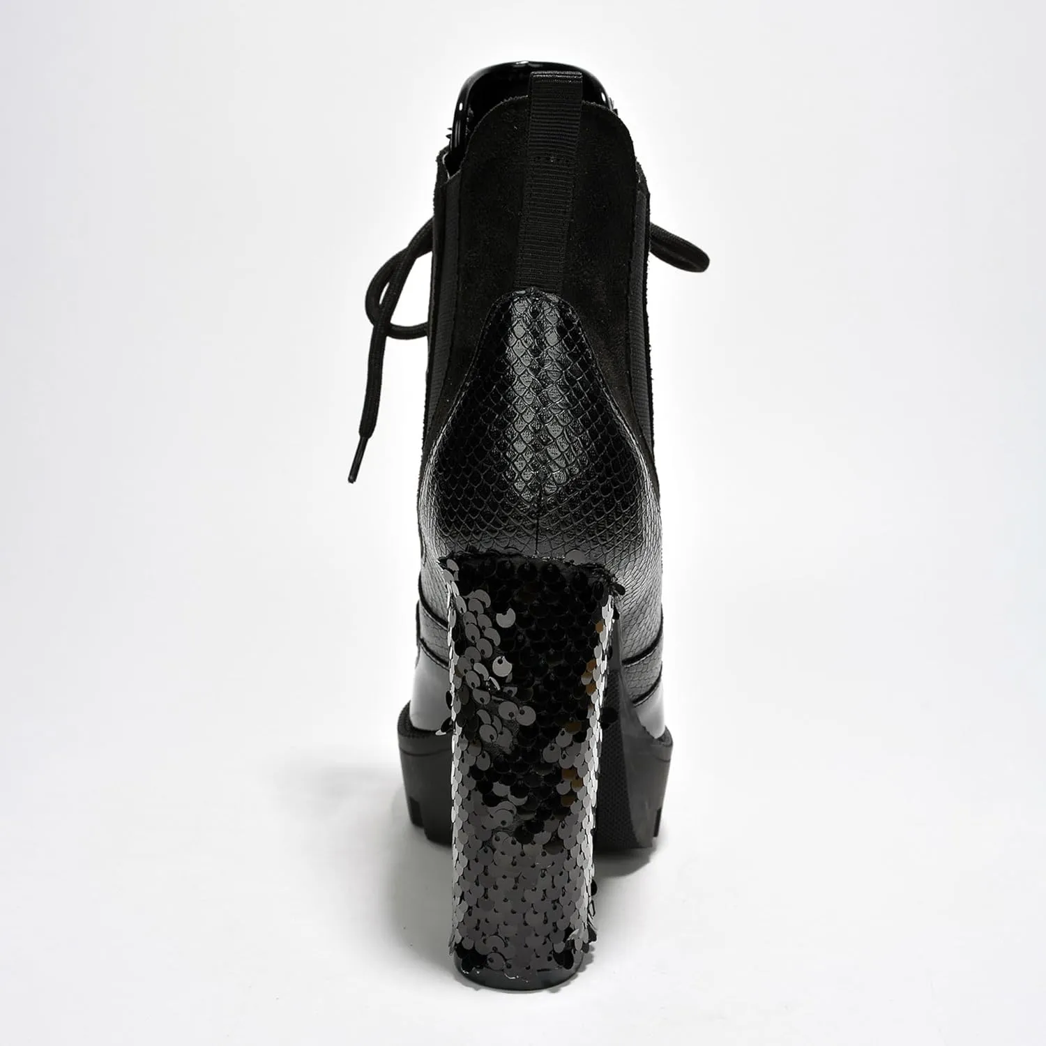 Women's Rhinestone Cowboy Booties - Western Ankle Boots with Pointed Toe, Block Heel & Lace-Up Design for Casual Dress or Party | Stylish Comfortable Short Booties (Nell)