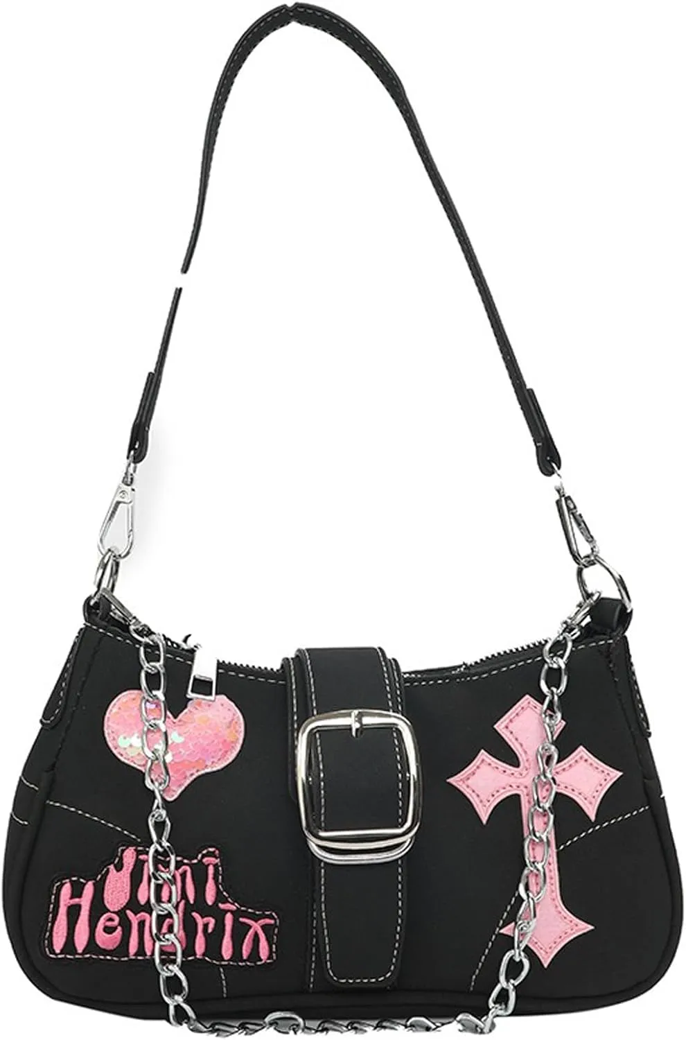 Y2k Accessories Y2k Wallet Crossbody Bag Gothic Retro Crossbody Bag Women's Shoulder Bag