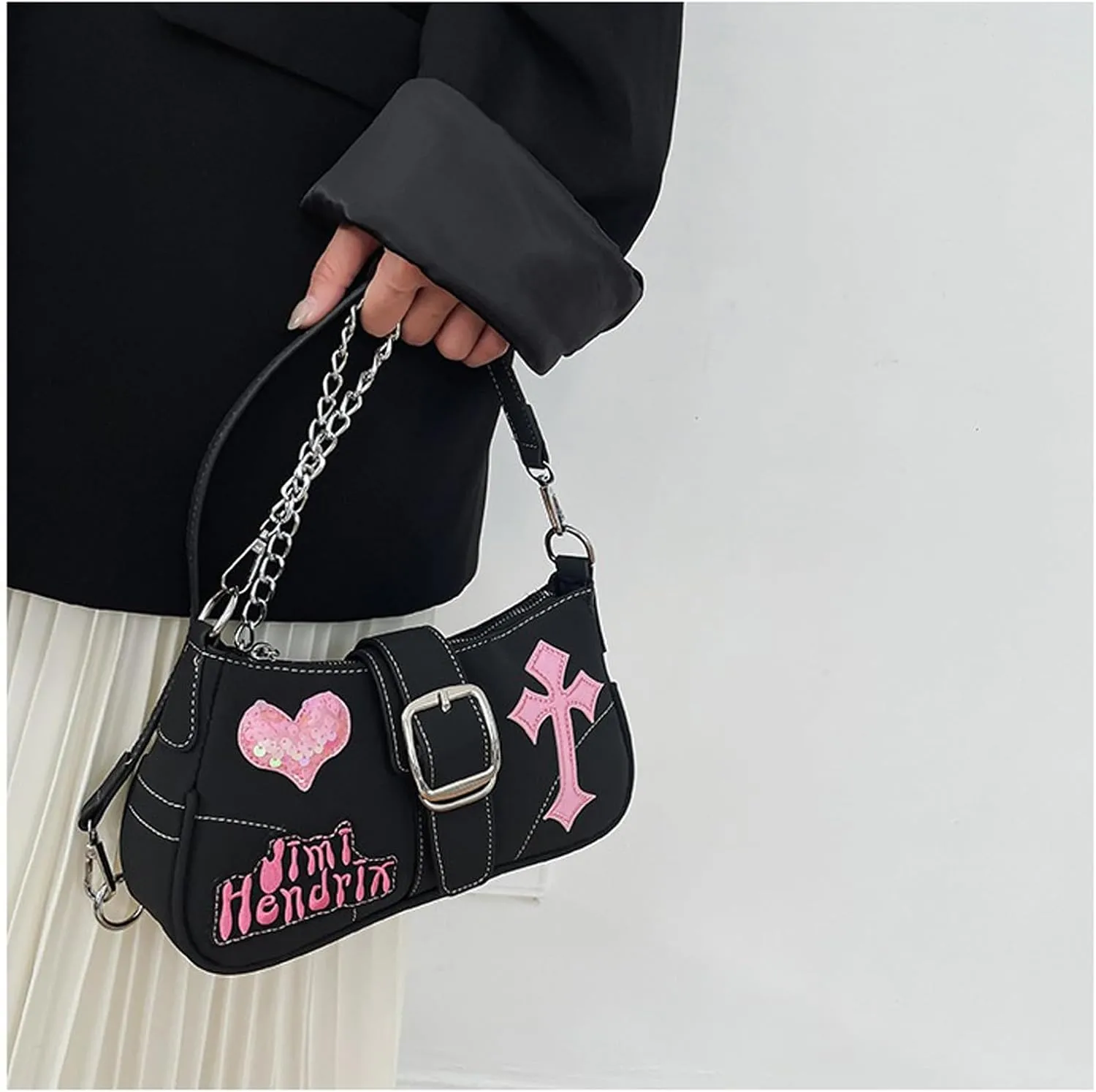 Y2k Accessories Y2k Wallet Crossbody Bag Gothic Retro Crossbody Bag Women's Shoulder Bag