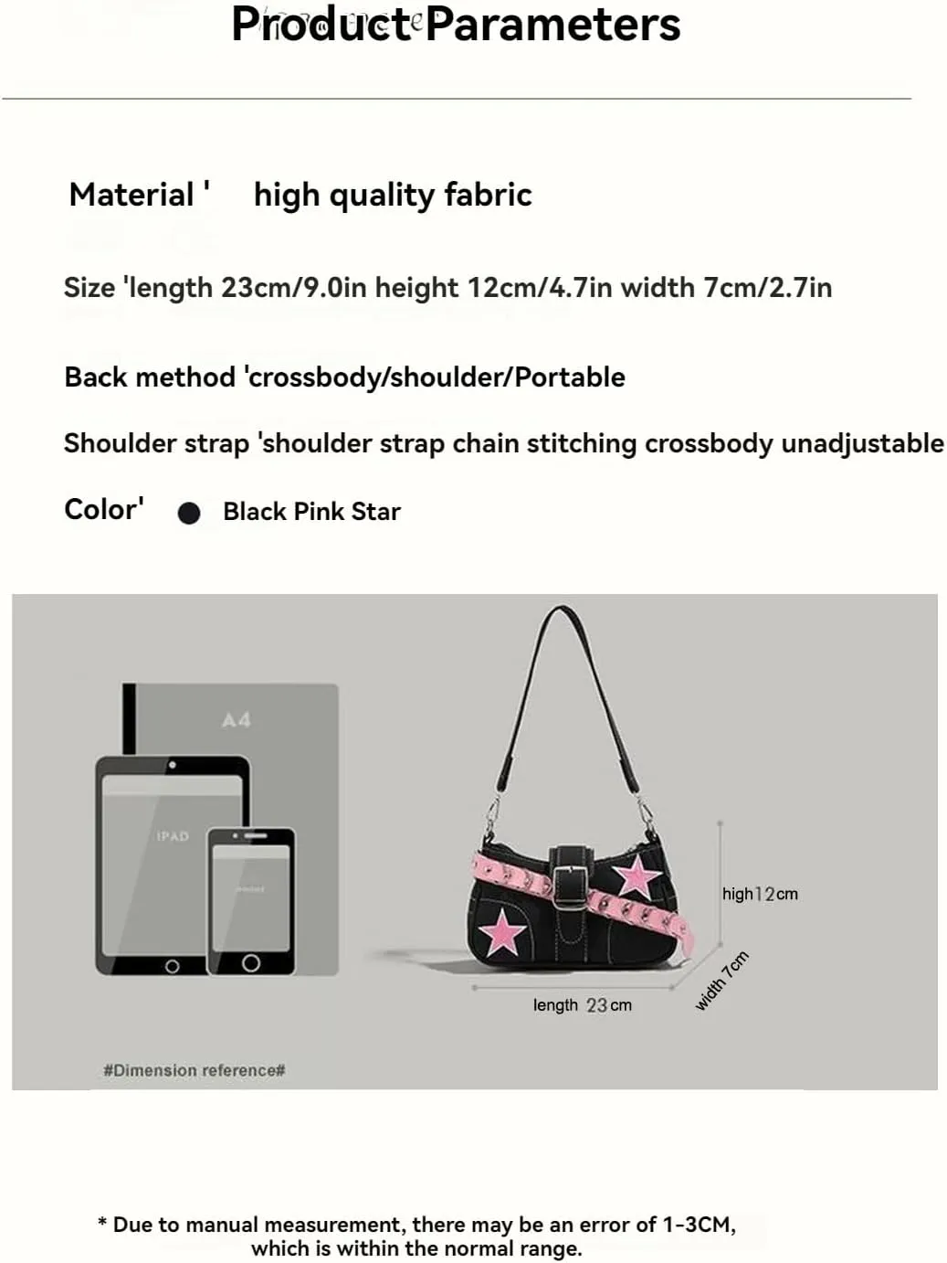 Y2k Accessories Y2k Wallet Crossbody Bag Gothic Retro Crossbody Bag Women's Shoulder Bag