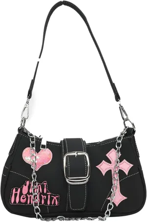Y2k Accessories Y2k Wallet Crossbody Bag Gothic Retro Crossbody Bag Women's Shoulder Bag