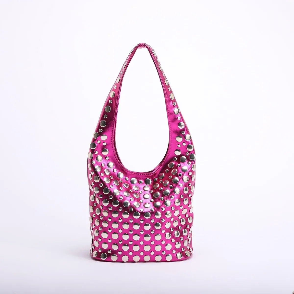 Y2k Bag Streetwear 90s Studded Purse Fall Vintage 2000s Suede Purses Cute Y2k Shoulder Bag