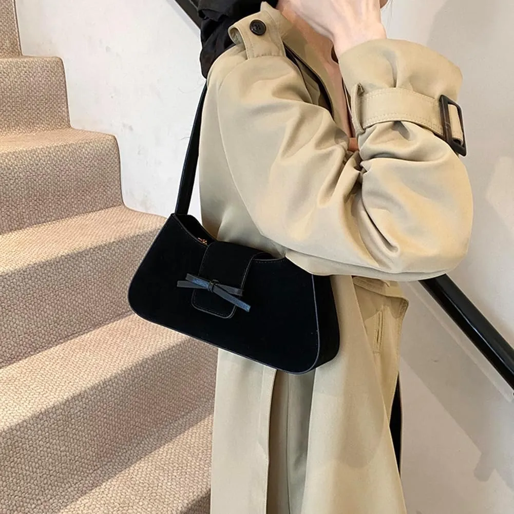 YFGBCX Small Shoulder Bag for Women - Fall Suede Handbag Purse