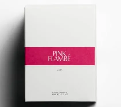 Zara Pink Flambe Eau De Toilette Perfume 90 ML 3.0 Fl OZ