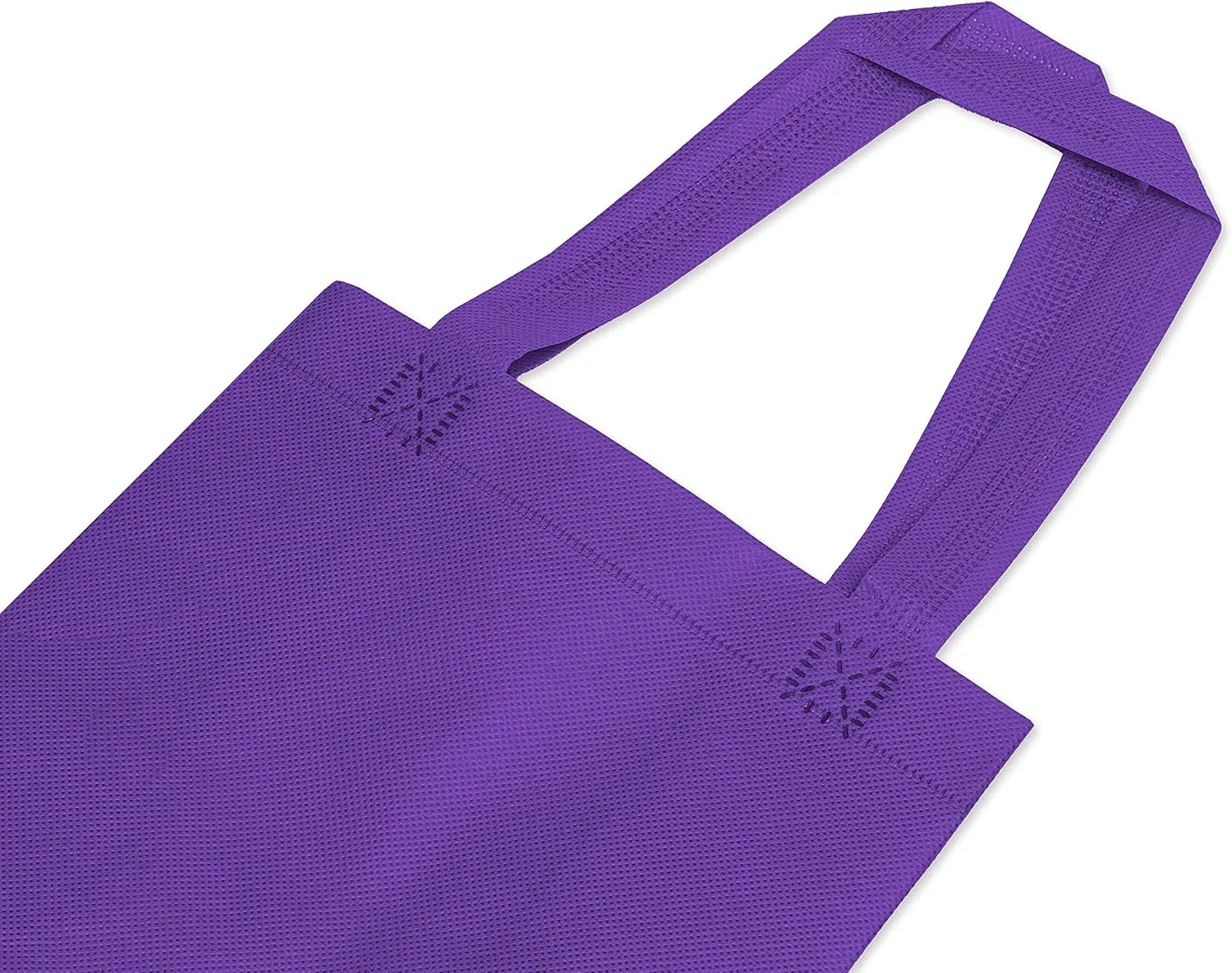 ZENPAC Small Reusable Gift Bags with Handles, Assorted Fabric Cloth Totes for Business, Christmas, Holidays, Birthdays, Favors, Bulk, 8x4x10 12 Pack